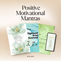 Positive Affirmations Wall Art, Daily Mantras Print, Goal Setting Vision Board, Motivational Quotes, PDF, PNG.