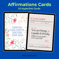 Printable Affirmation Cards, Self Love Deck, Vision Board Prints, PDF, PNG.