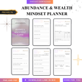Abundance & Wealth Mindset Planner | Financial Prosperity Success Roadmap Blueprint | Money Abundance Audit System | PDF PNG Manifesting Kit