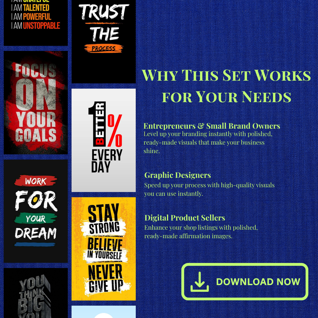 Motivational Wall Art Bundle, Success Mindset Prints, Entrepreneur Office Decor, Hustle Quotes, Gym Motivation, PDF PNG.