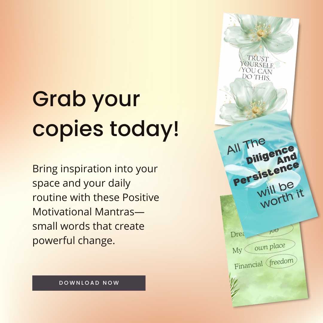 Positive Affirmations Wall Art, Daily Mantras Print, Goal Setting Vision Board, Motivational Quotes, PDF, PNG.