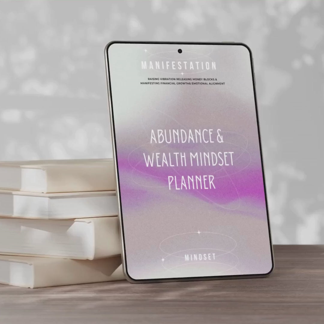 Abundance & Wealth Mindset Planner | Financial Prosperity Success Roadmap Blueprint | Money Abundance Audit System | PDF PNG Manifesting Kit