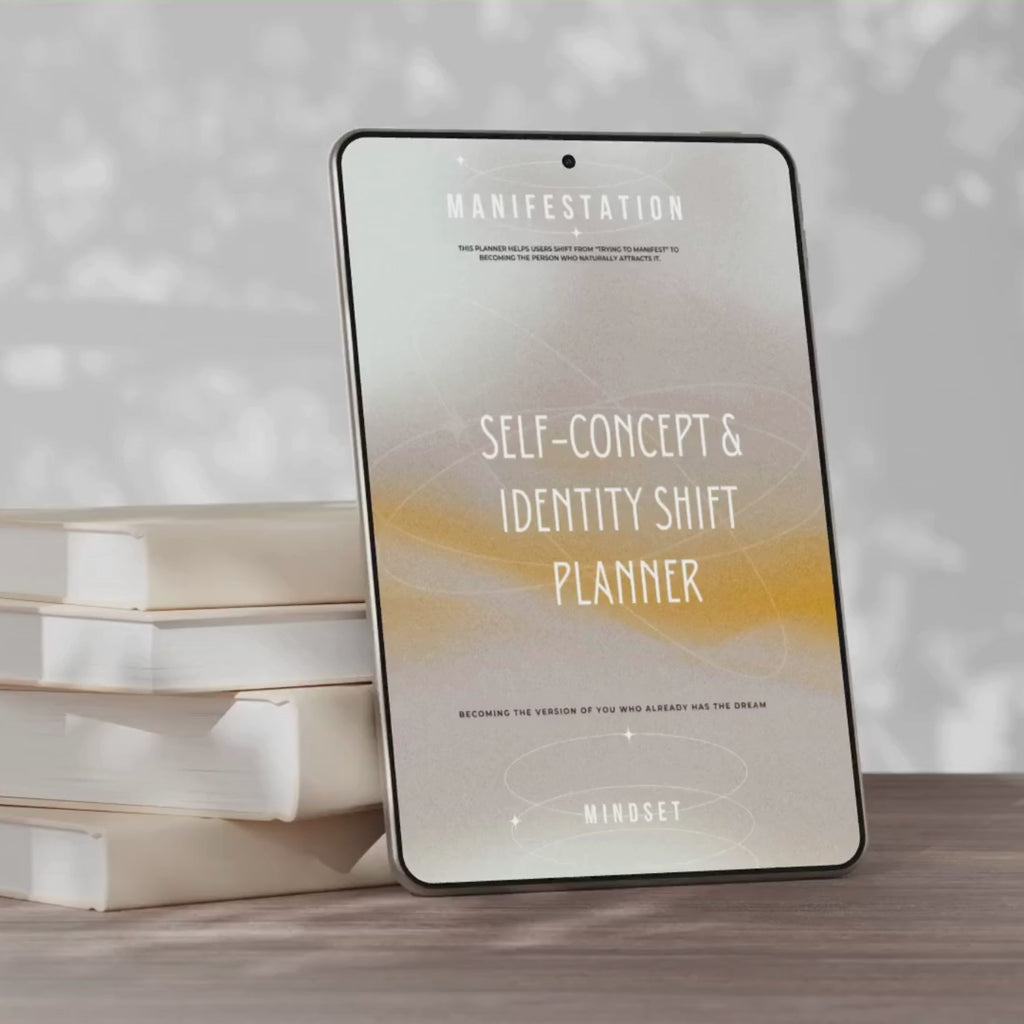 Self-Concept & Identity Shift Planner | Success Roadmap Blueprint | Psychology Growth Audit System | PDF PNG Transformation Kit Mastery Log